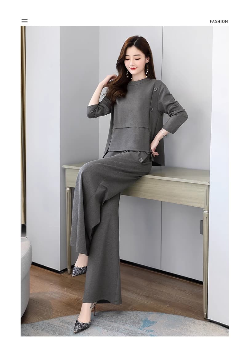 上品優美パンツドレス セットアップ