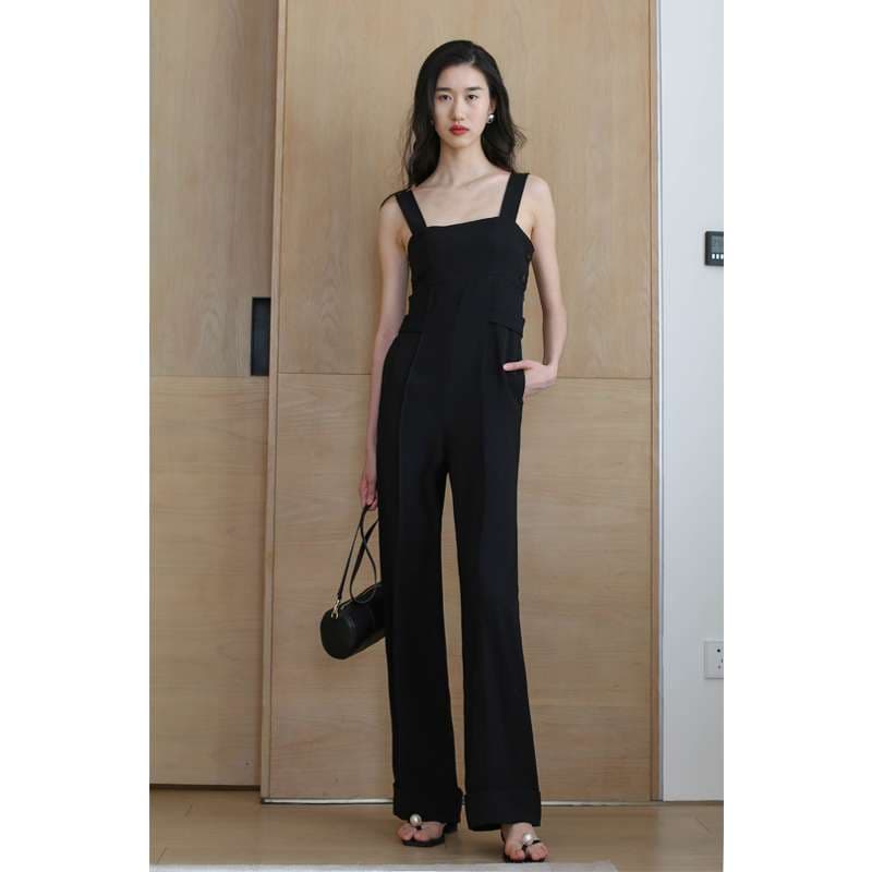 レース切替パンツドレス