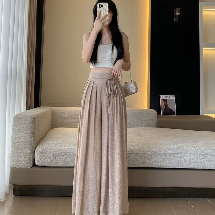 しなやかプリーツパンツドレス