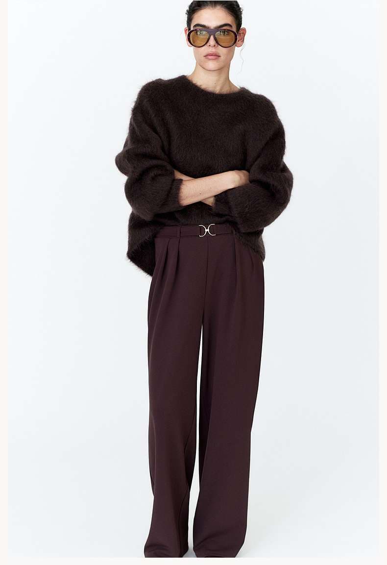 メタル金具付きオーバーサイズパンツドレス