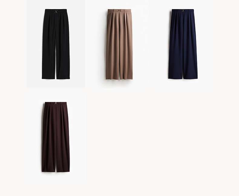 メタル金具付きオーバーサイズパンツドレス