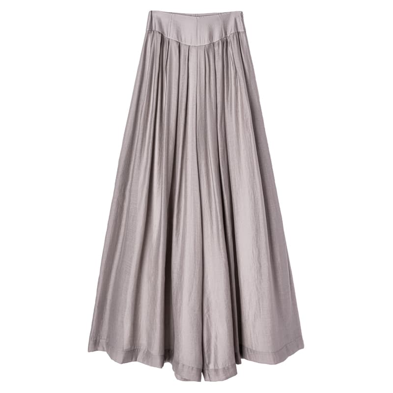 上品な艶やかワイドパンツドレス