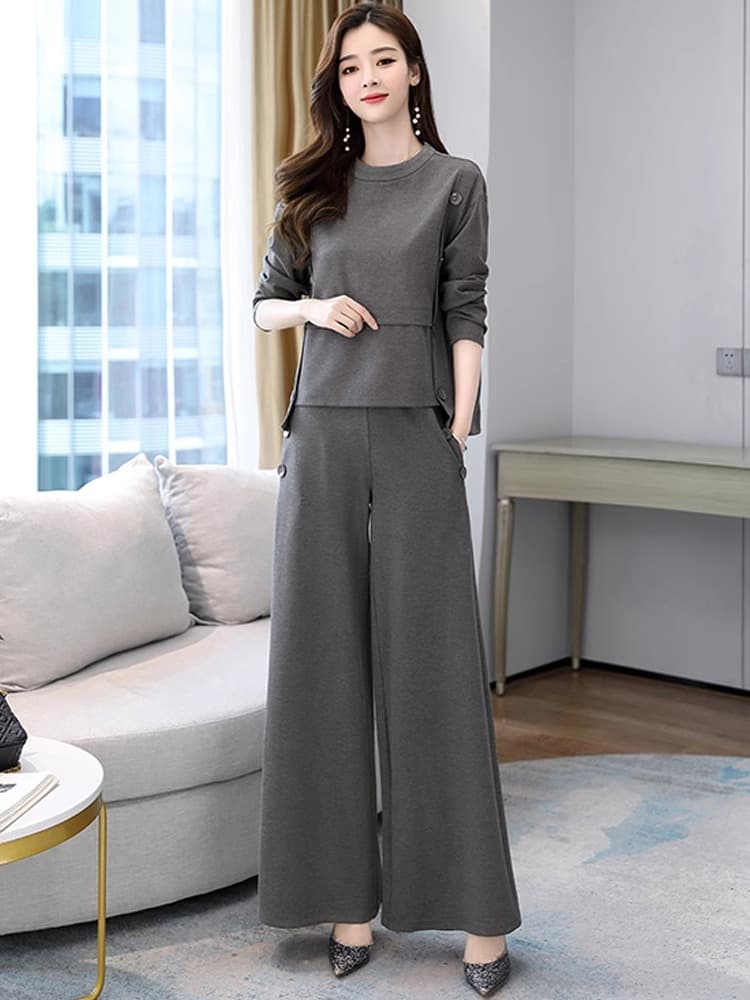 上品優美パンツドレス セットアップ