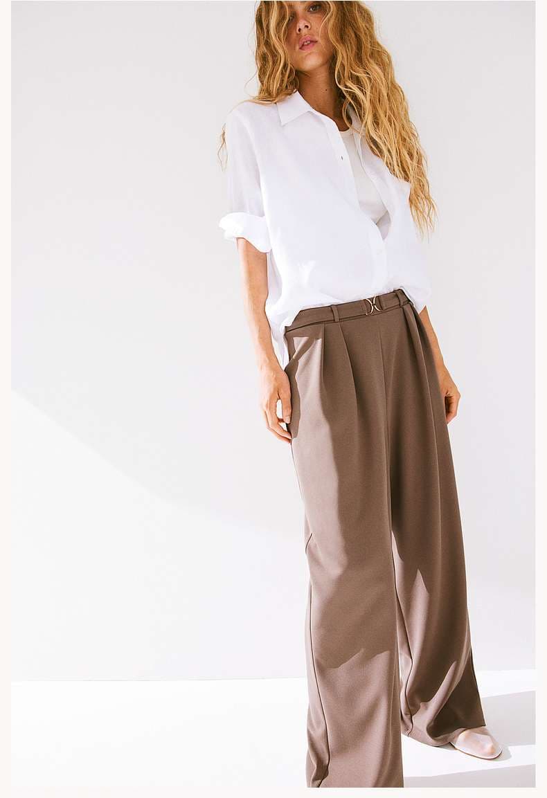 メタル金具付きオーバーサイズパンツドレス