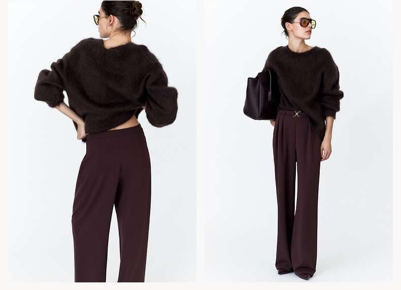 メタル金具付きオーバーサイズパンツドレス