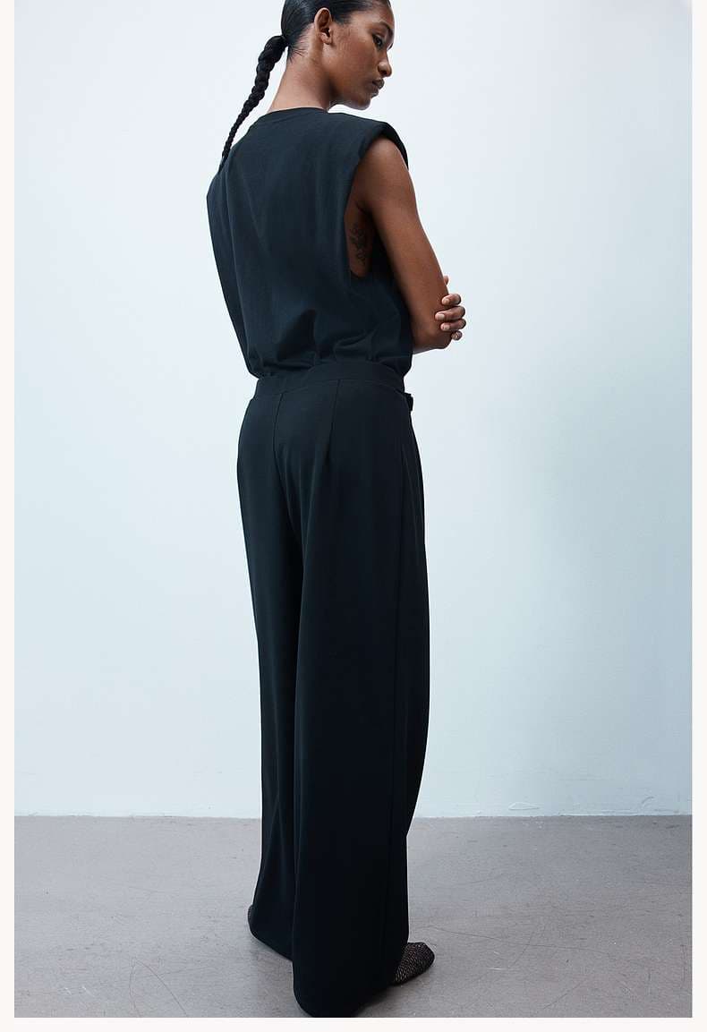 メタル金具付きオーバーサイズパンツドレス