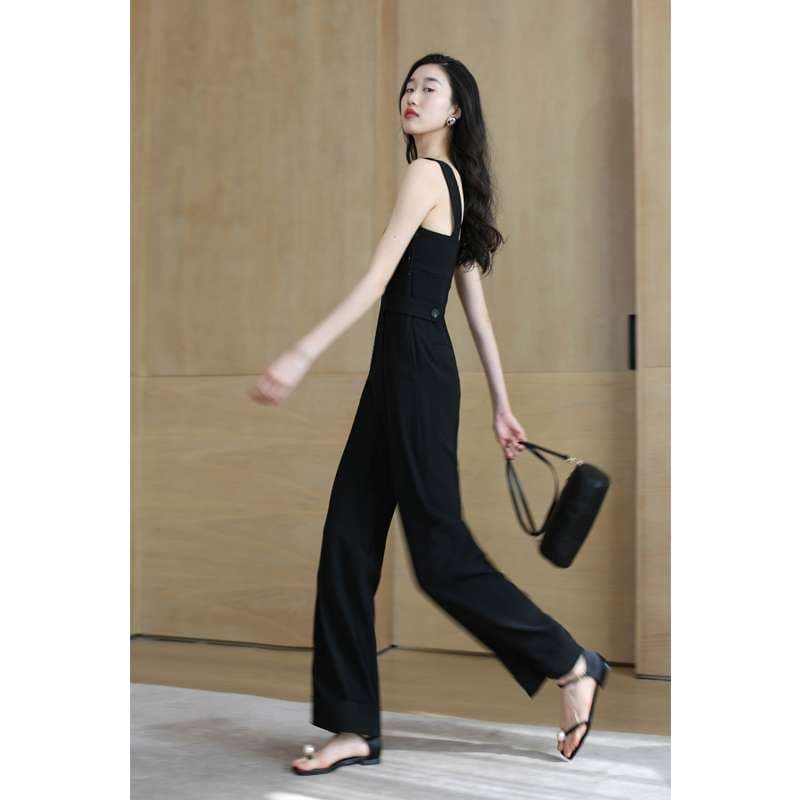 レース切替パンツドレス