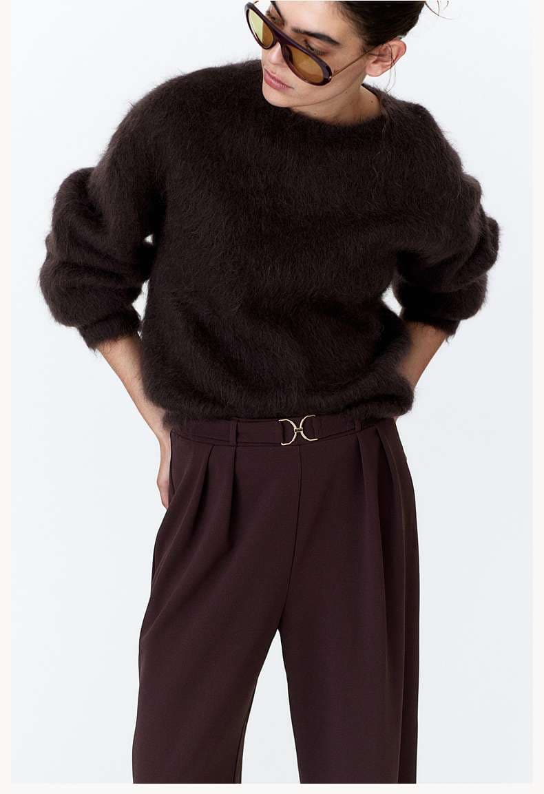 メタル金具付きオーバーサイズパンツドレス