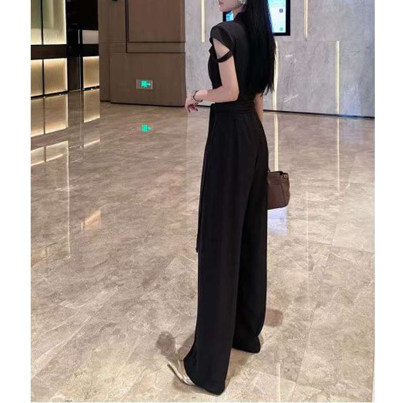 艶やかラップデザインパンツドレス